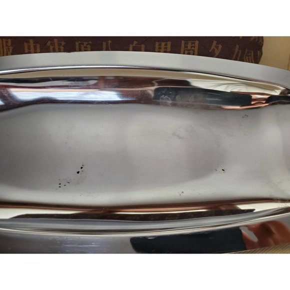 Kromex VTG MCM Charcuterie Board Serving Trays Platters Chrome Round/Oval - Picture 10 of 10